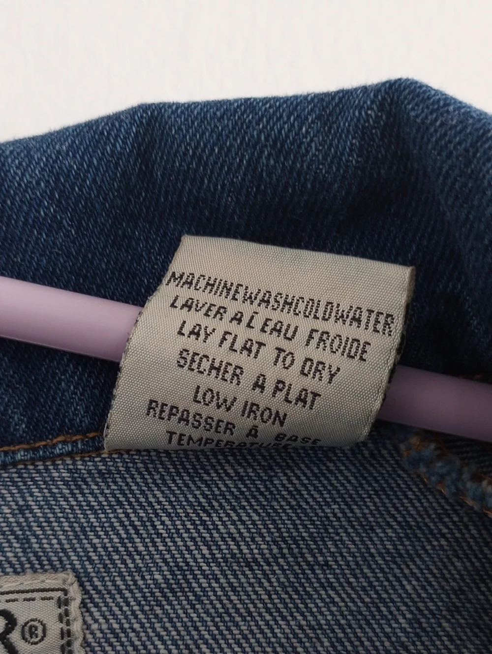 Vintage 100% Cotton Blue Denim Work Wear Jacket Size XL - Picture 7 of 13